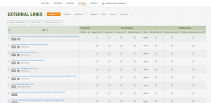 External links section within SEOQuake for natural living website 