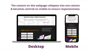 image of the U7 Solutions homepage on a desktop and mobile device