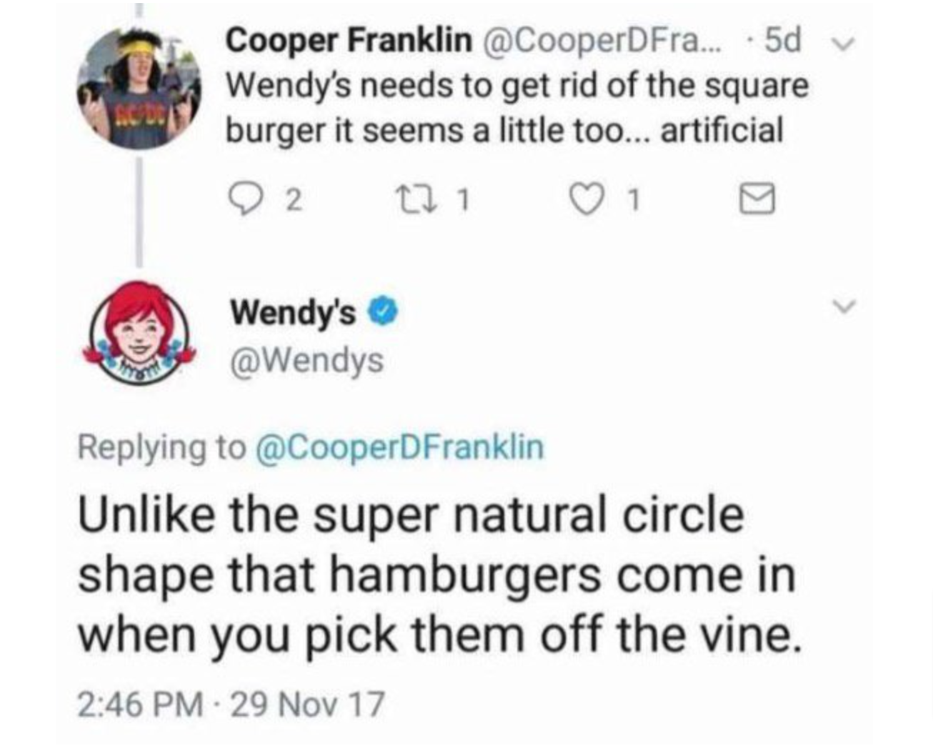 Twitter conversation thread